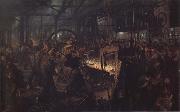 Adolph von Menzel The Iro-Rolling Mill oil